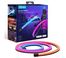 Taśma LED do biurka gamingowego Govee H61C2 Neon / 2m / 17W / Bluetooth / WiFi / RGBIC