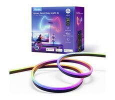 Govee H61D4C11 Neon Strip Light Matter czarny / Taśma LED / 4M / 48W / Bluetooth / RGBIC