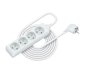 Przedłużacz Retlux RPC 10 4 gniazda 3×1,0 mm 7m biały