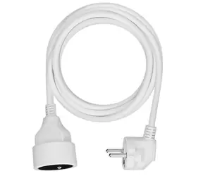 Przedłużacz Solight - 1 gniazdo 3M biały / 3 x 1,5mm2