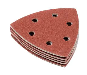 Makita D-58637 / materiał ścierny do szlifierek Delta / 93 x 93 x 10 mm / ziarnistość A180 / 10 szt.