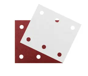Makita P-15883 / Papier ścierny do drewna i metalu / Granulacja 60/100/150/180 i 2x 240 / Wymiary 102x114 mm / perforowany / 10 szt.
