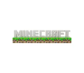 Lampa Paladone z Logo Minecraft / Lampa stołowa / 3x AAA / USB