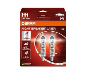Żarówka halogenowa OSRAM Night Breaker Laser / +150% / 12V / 1550lm / Bez odbłyśnika