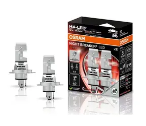 Żarówka halogenowa OSRAM Night Breaker LED SPEED H4 / +450% / 12V / 1600lm / Bez odbłyśnika