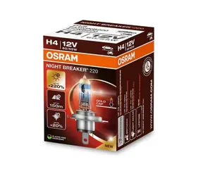 Żarówka halogenowa OSRAM H4 Night Breaker / +220% / 12V / 1650lm / Bez odbłyśnika