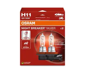 Żarówka halogenowa OSRAM H11 Night Breaker Silver / +100% / 12V / 1350lm / Bez odbłyśnika