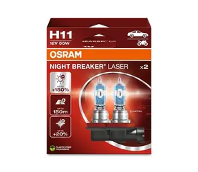 Żarówka halogenowa OSRAM H11 Night Breaker Laser / 12V / 1350lm / Bez odbłyśnika