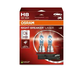 Żarówka halogenowa OSRAM H8 Night Breaker Laser / 12V / 800lm / Bez reflektora