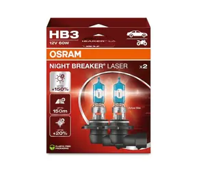 Żarówka halogenowa OSRAM HB3 Night Breaker Laser / 12V / 1700lm / Bez reflektora