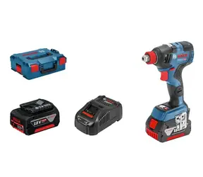 BOSCH GDX 18V-200 C / Klucz udarowy akumulatorowy / 18 V / 3400 obr./min / 4000 udarów/min / 200 Nm / L-Boxx / 2 x 5,0 Ah