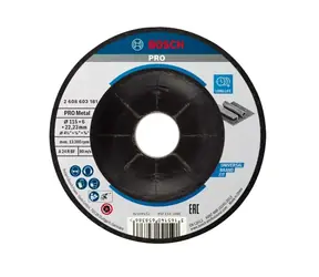 BOSCH 2608603181 / Ściernica do metalu / 115x22,23 mm