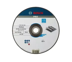 BOSCH 2608603184 / Tarcza szlifierska do metalu / 230x22,23 mm