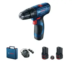 BOSCH GSB 120-LI Professional / Wkrętarka udarowa akumulatorowa / 12 V / 1500 obr./min / 2 x 2,0 Ah