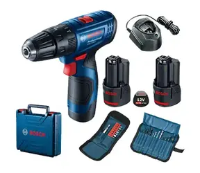 BOSCH GSB 120-LI Professional / Wkrętarka udarowa akumulatorowa / 12 V / 1500 obr./min / 2 x 2,0 Ah