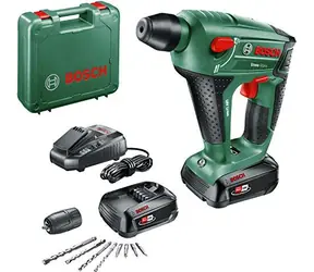BOSCH Uneo Maxx 18 Li / Wiertarko-wkrętarka akumulatorowa / 18 V / 900 obr./min / 5000 udarów na minutę / 0,6 J / SDS / 2 x 2,5 Ah