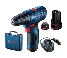 BOSCH GSR 120-LI / Wiertarko-wkrętarka akumulatorowa / 12 V / 1500 obr./min / 2 akumulatory 2,0 Ah