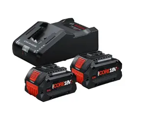 BOSCH 1600A02X03 / Zestaw startowy 2× ProCORE18V+ 8.0Ah + ładowarka GAL 18V-160