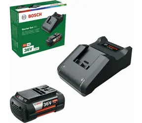BOSCH F016800636 / Zestaw startowy Ładowarka 2A i 1 akumulator 36 V Li- ION 6,0 Ah