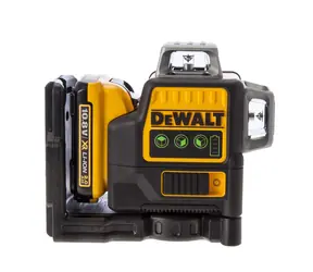 DeWalt DCE089D1R / Laser krzyżowy z czerwoną wiązką / 10,8 V / 2,0 Ah / walizka