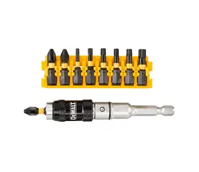 DeWalt DT70578T-QZ / 10-częściowy zestaw bitów skrętnych z bitem kątowym