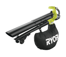 Ryobi OBV18 / Bezprzewodowy odkurzacz i dmuchawa bezszczotkowa / 18 V / 6 m3-min / 201 km-h / worek na liście 45 l
