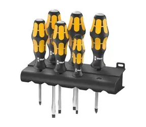 Wera 932-6 Kraftform Wera zestaw wkrętaków / wkrętak dłutowy + stojak