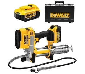 DeWalt DCGG571M1 / Smarownica akumulatorowa / 18 V / Li- ION / 1 x 4,0 Ah / Ciśnienie wyjściowe 690 bar | 10 000 PSI 
