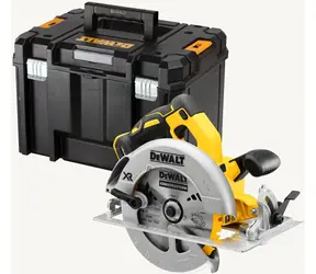 DeWalt DCS570NT / Pilarka tarczowa akumulatorowa / 18 V / Średnica ostrza 184 mm / Głębokość cięcia 64 mm / 5500 obr./min / Bez akumulatora