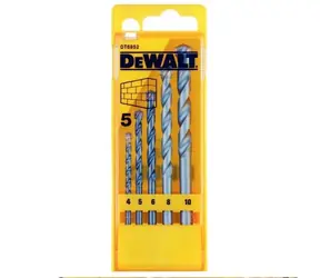DeWalt DT6952 / Zestaw wierteł do kamienia / Średnica 4-10 mm / 5 szt.