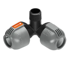 Gardena 02783-20L-element 25 mm x gwint zewnętrzny 3|4" - przyłącze narożne zraszacza