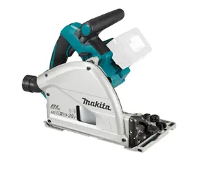 Makita DSP600ZJ / Akumulatorowa piła tarczowa zanurzeniowa z walizką / 2x18 V / Średnica ostrza 165 mm / 6300 obr./min / bez akumulatora