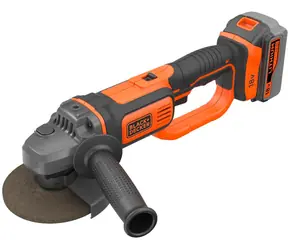 Black&Decker BCG720M1 / Szlifierka kątowa akumulatorowa / 125 mm / 18 V / 4 Ah / 8600 obr./min