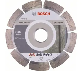 BOSCH 2608602197 / Tarcza diamentowa do cięcia / Średnica 125 x 22,23 mm / Szerokość cięcia 1,6 mm