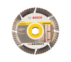 BOSCH 2608615061 / Uniwersalna tarcza diamentowa do cięcia / Średnica 150 x 22,23 mm / Szerokość cięcia 2,4 mm