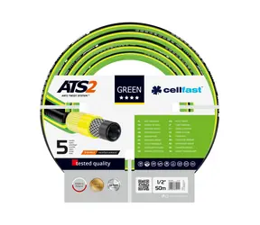 CELLFAST Zielony ATS2 15-101 Wąż ogrodowy 12,7 mm (1|2") - Długość 50 m 