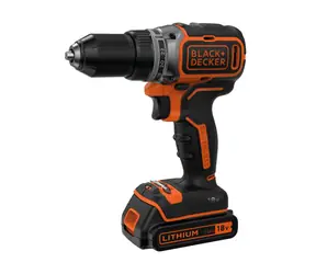 Black&Decker BL186K / Wiertarko-wkrętarka akumulatorowa / 18 V / 1 x 1,5 Ah / uchwyt 13 mm / 1650 obr./min / 52 Nm