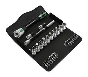 Wera 8100 SC 6 / Zestaw grzechotek Zyklop Speed / część mocująca 1|2" / metryczna