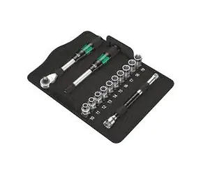 Wera 8006 SC 1 / Zestaw grzechotek Zyklop Hybrid / część mocująca 1|2" / metryczna