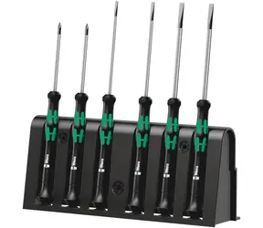 Wera 2050/6 / Zestaw wkrętaków do zastosowań w elektronice + stojak