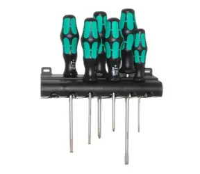 Wera 334|6 / Zestaw wkrętaków ze stojakiem Kraftform PLUS Lasertip + stojak