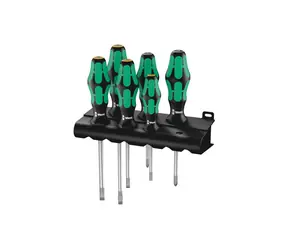 Wera 334|355|6 Zestaw wkrętaków ze stojakiem Kraftform PLUS Lasertip + stojak