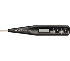 YATO Tester napięcia cyfrowy / napięcie AC (V) 12 - 250 / Częstotliwość (Hz) 50 - 500