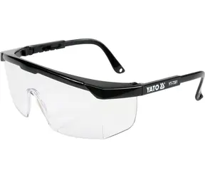 YATO Okulary ochronne przezroczyste typ 9844 / klasa optyczna 1 / typ filtra 2C / poliwęglan / norma europejska EN 166