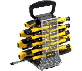 Stanley Zestaw wkrętaków i głowic w plastikowym uchwycie (49 szt.) / Płaskie | Krzyż | TORX | klucz imbusowy