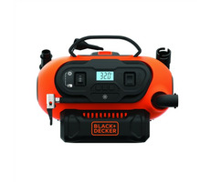 Black&Decker BDCINF18N / Kompresor akumulatorowy bezolejowy / 12 V lub 230 V / maks. ciśnienie 11 bar / bez akumulatora
