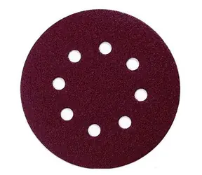 Makita P-43599 / Papier ścierny do drewna | metal | kamień / ziarnistość 240 / średnica 125 mm / 8 otworów / 10 szt