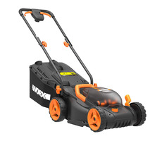 WORX WG779E / Kosiarka akumulatorowa / 2x20V / 2x2,5Ah / do 280 m2 / szer. 34 cm / kosz 30 l 
