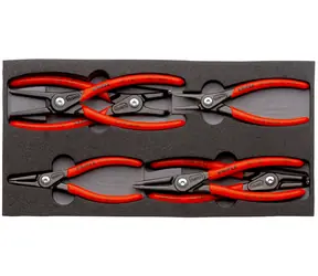 Knipex 002001V02 Zestaw szczypiec do pierścieni osadczych / 6 szt.