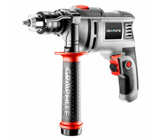 Graphite 58G726 / Wiertarka udarowa / 650W / uchwyt 13mm / 3000 obr./min / 48 000 uderzeń-min / obudowa